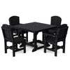 Heritage 5-Piece 44"x44" Dining Set