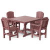 Heritage 5-Piece 44"x44" Dining Set