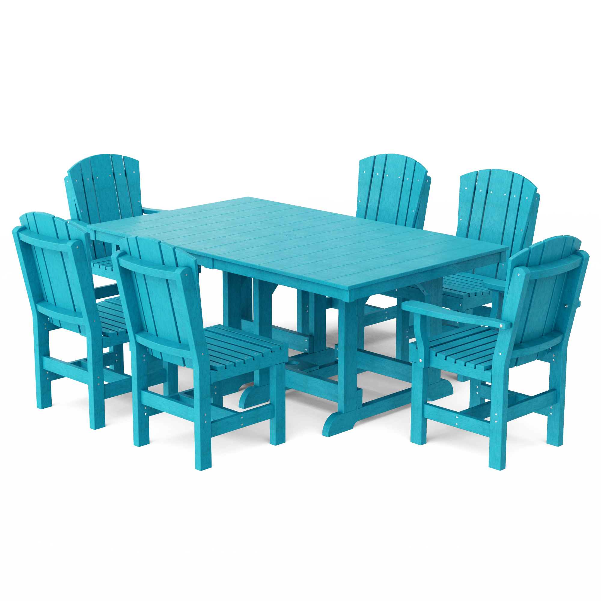 Heritage 7-Piece 44" x 72" Dining Set