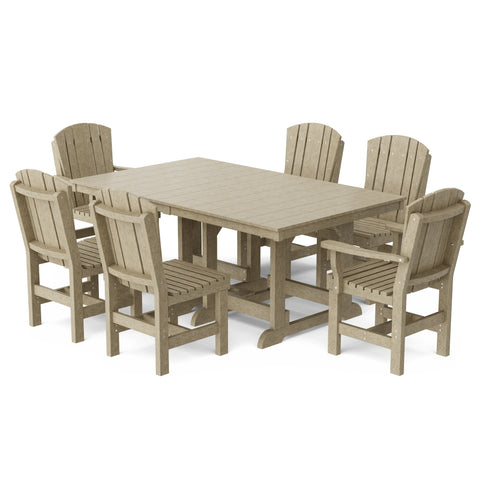 Heritage 7-Piece 44"x72" Dining Set